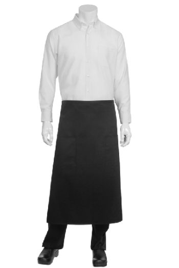 Bistro Apron 2 bolsas Negro