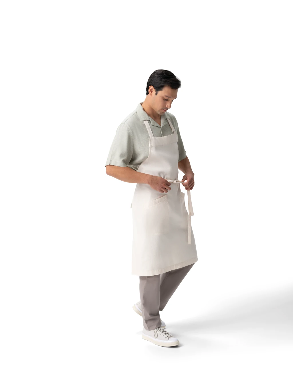 Mandil Huntigton con peto Oat